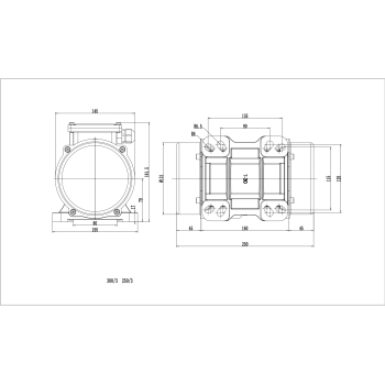 silnik wibracyjny PT-MVE300/3M-30 270W 230V 3kN