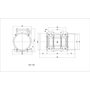 silnik wibracyjny PT-MVE400/3M-30 300W 230V 4kN