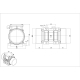 silnik wibracyjny PT-MVE200/3-20 150W 400V 2kN